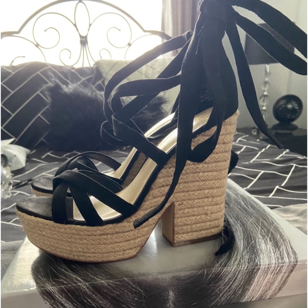 JLO platform Espadrille sandal
